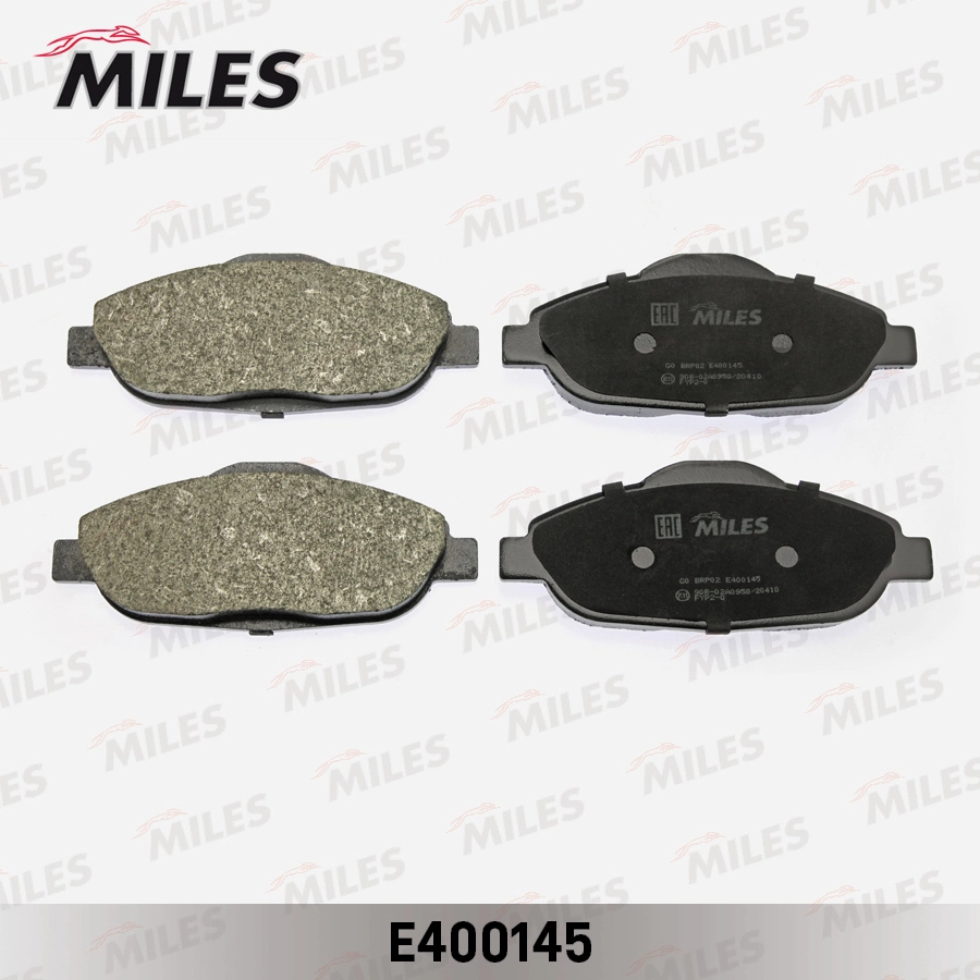 Комплект тормозных колодок дисковый тормоз MILES E400145