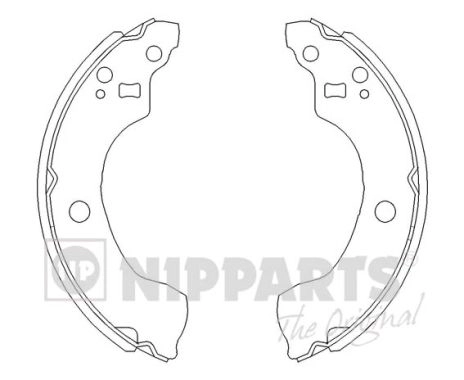 Комплект тормозных колодок NIPPARTS J3501053