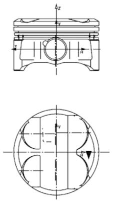 Поршень KOLBENSCHMIDT 40086610