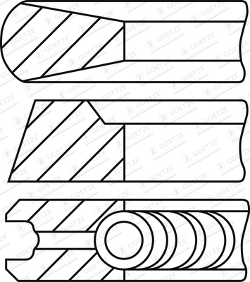 Комплект поршневых колец GOETZE ENGINE 08-447600-00