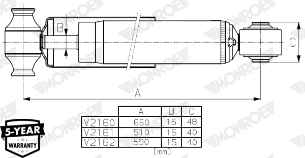 Амортизатор MONROE V2160