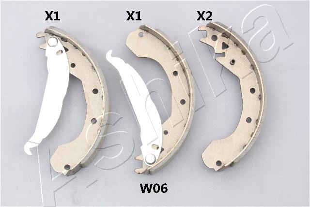 Комплект тормозных колодок ASHIKA 55-0W-W06