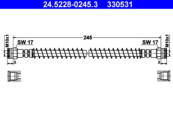 Тормозной шланг ATE 24.5228-0245.3