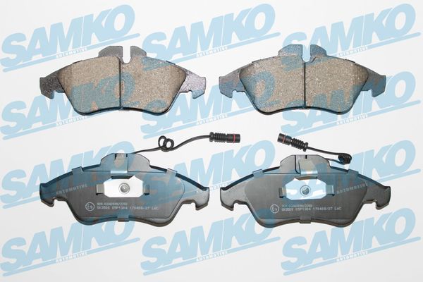 Комплект тормозных колодок дисковый тормоз SAMKO 5SP1304