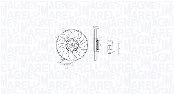 Вентилятор охлаждение двигателя MAGNETI MARELLI 069422848010
