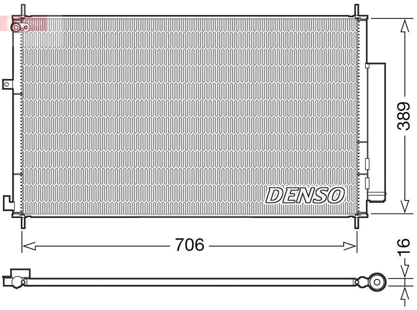 Конденсатор кондиционер DENSO DCN40024
