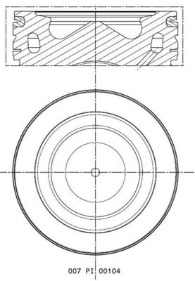 Поршень MAHLE/KNECHT 007 PI 00104 000
