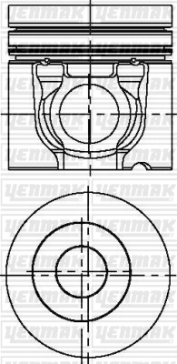 Поршень YENMAK 31-04037-000