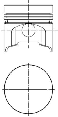 Поршень KOLBENSCHMIDT 40206610