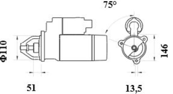 Стартер MAHLE/KNECHT MS 462