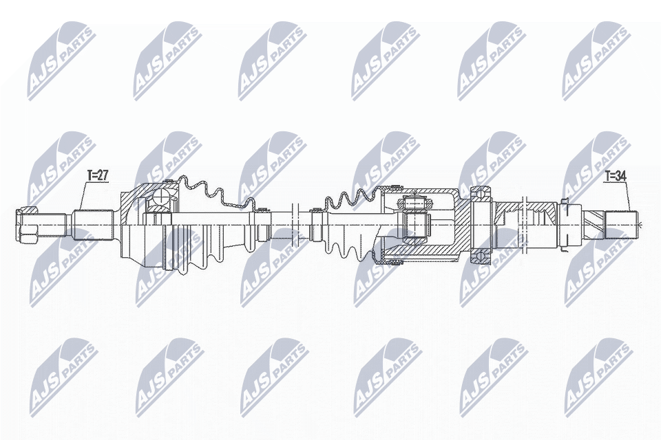 Приводной вал NTY NPW-FR-141