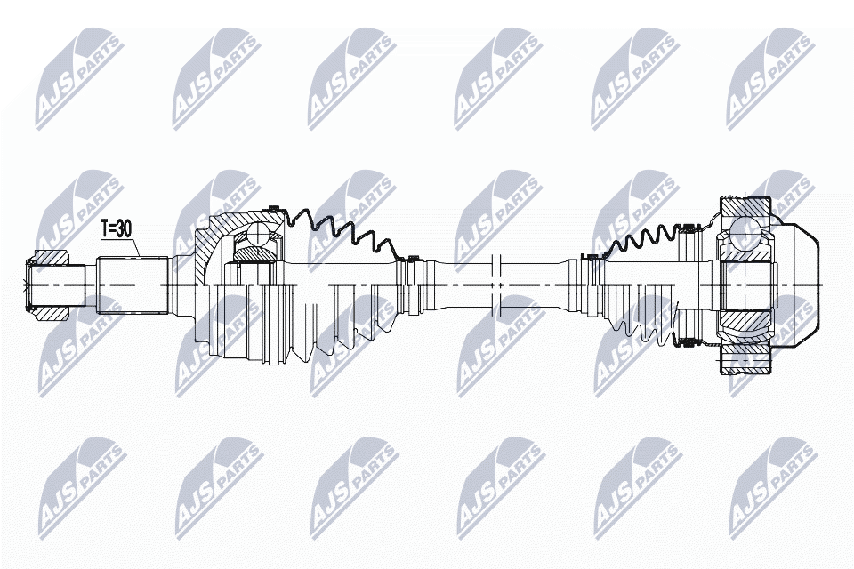 Приводной вал NTY NPW-PS-005