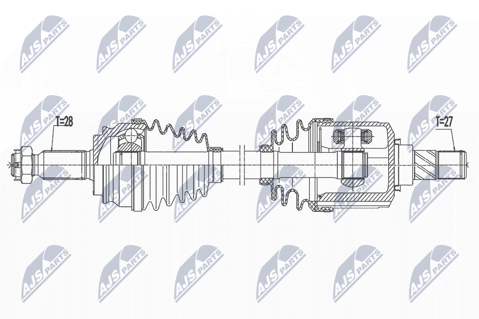 Приводной вал NTY NPW-MS-073