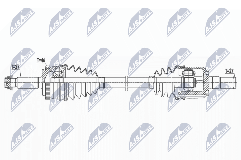 Приводной вал NTY NPW-HY-621