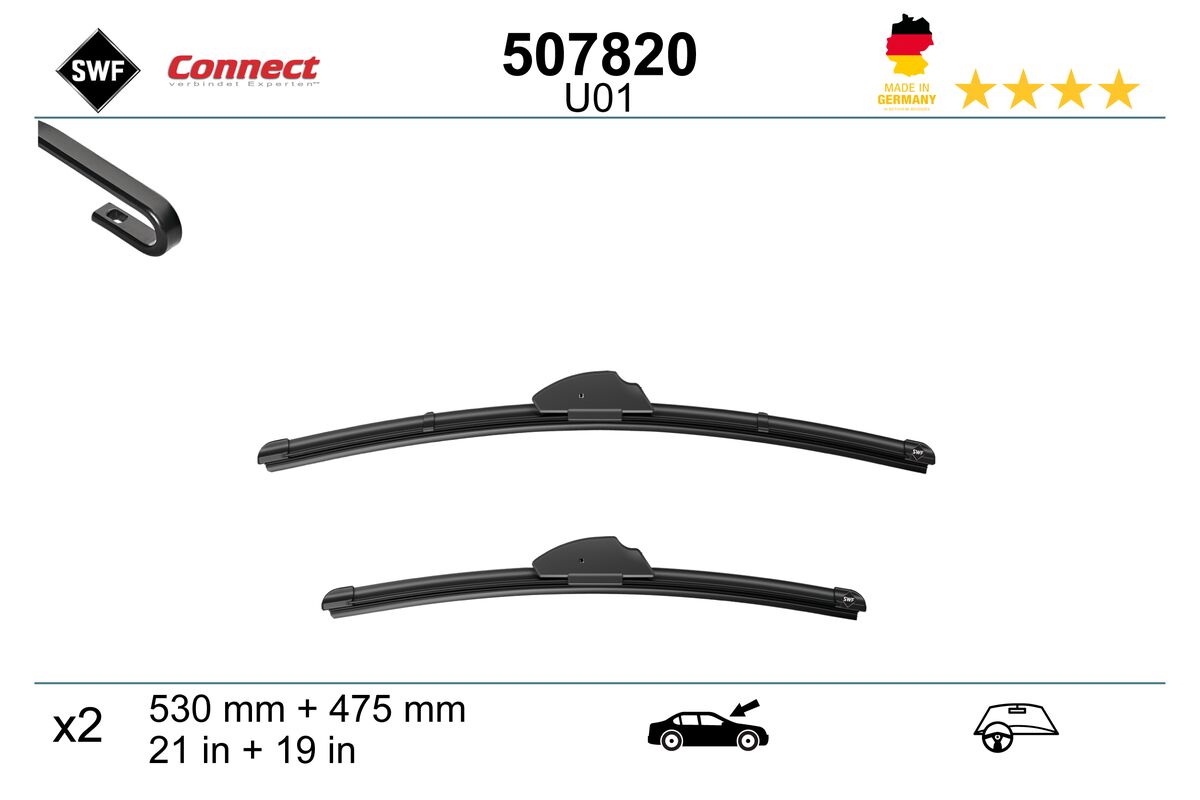 Щетка стеклоочистителя connect made in germany SWF 507820