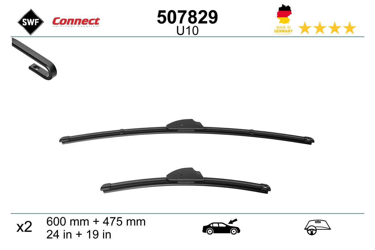 Щетка стеклоочистителя connect made in germany SWF 507829
