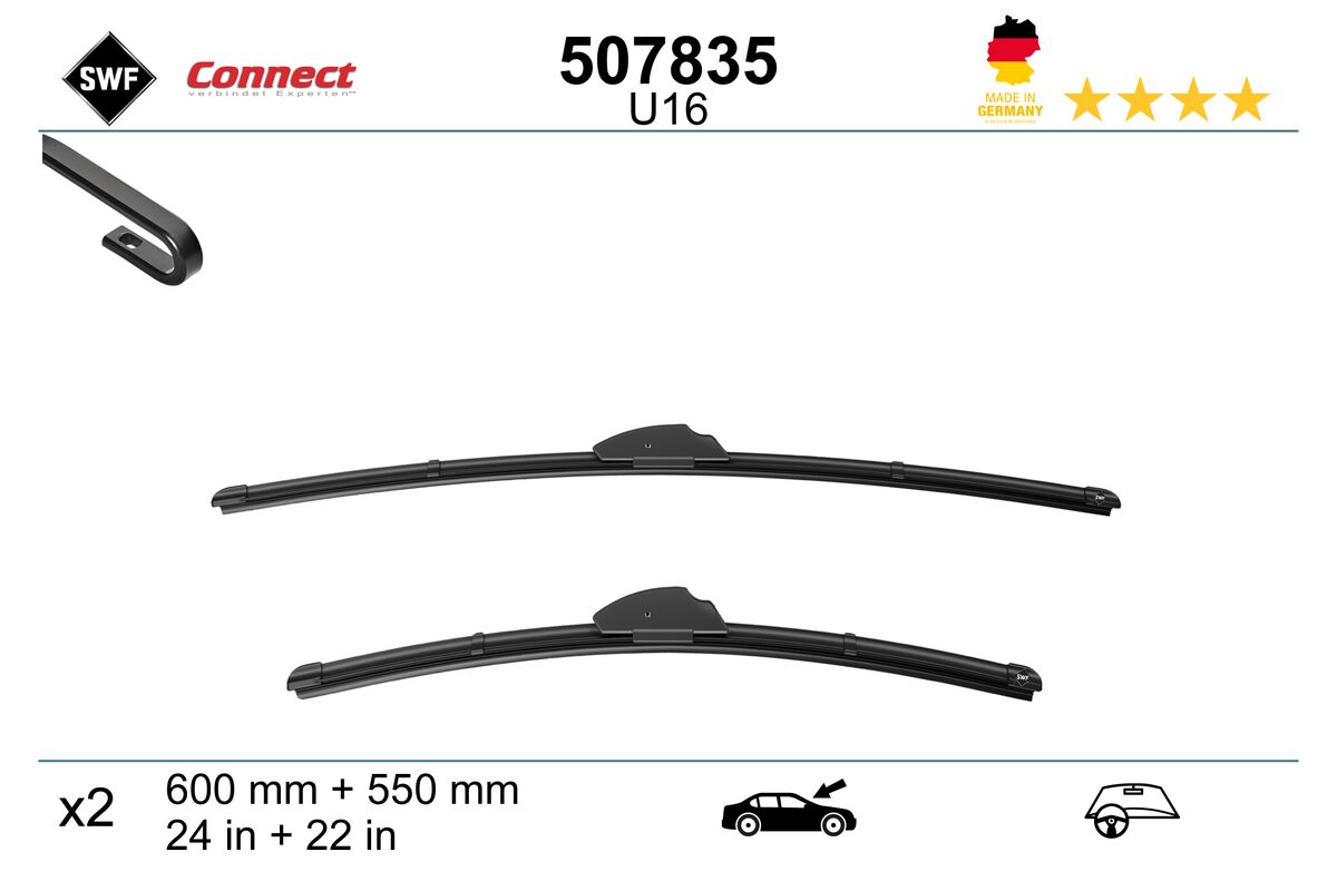 Щетка стеклоочистителя connect made in germany SWF 507835