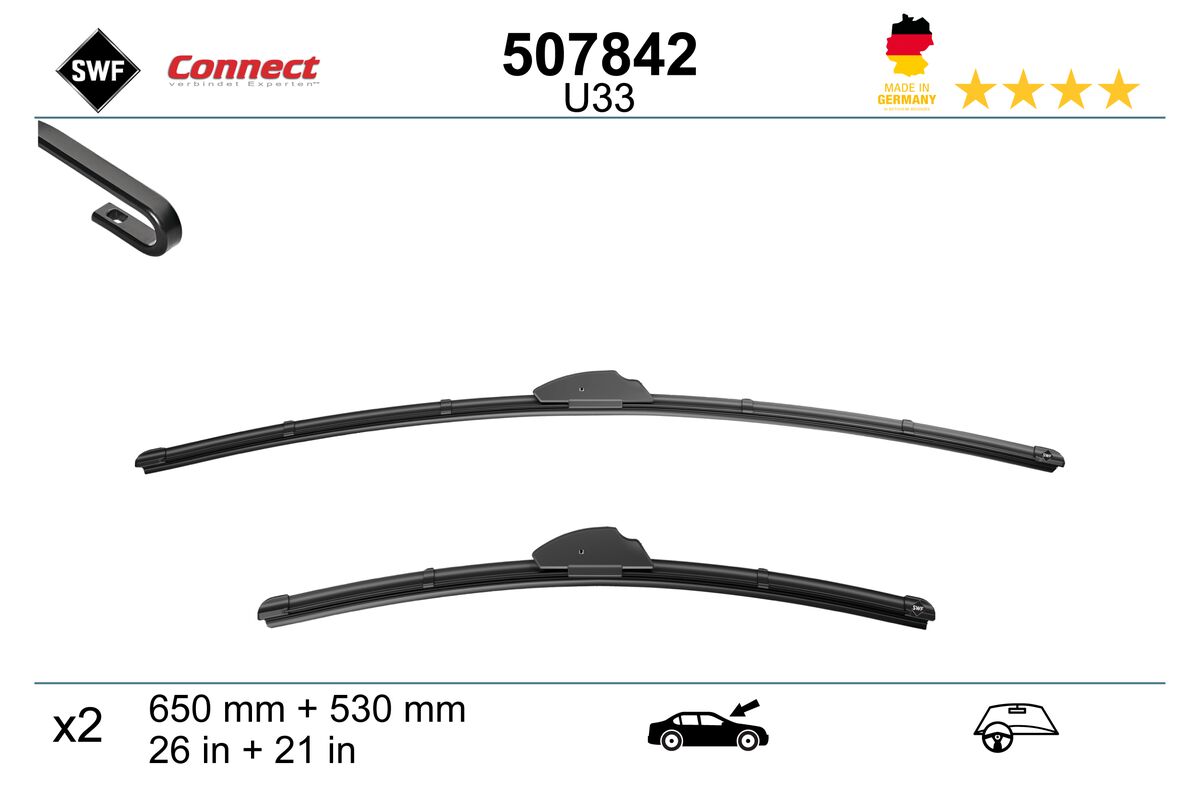 Щетка стеклоочистителя connect made in germany SWF 507842