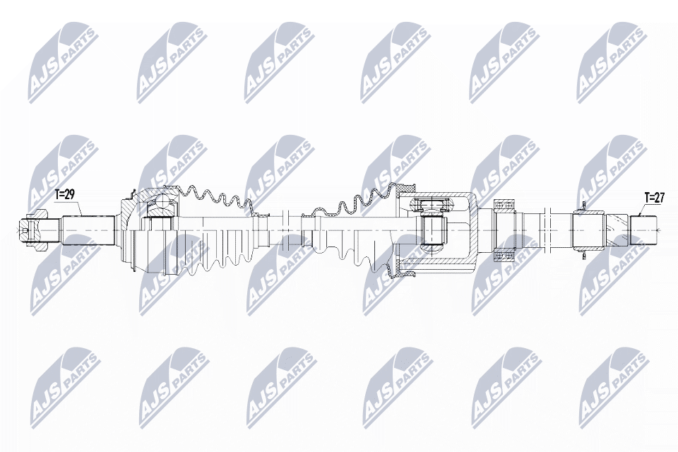 Приводной вал NTY NPW-RE-128