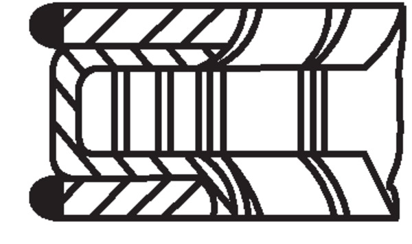 Комплект поршневых колец MAHLE/KNECHT 607 28 V0