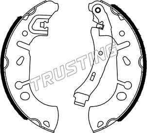 Комплект тормозных колодок TRUSTING 067.207