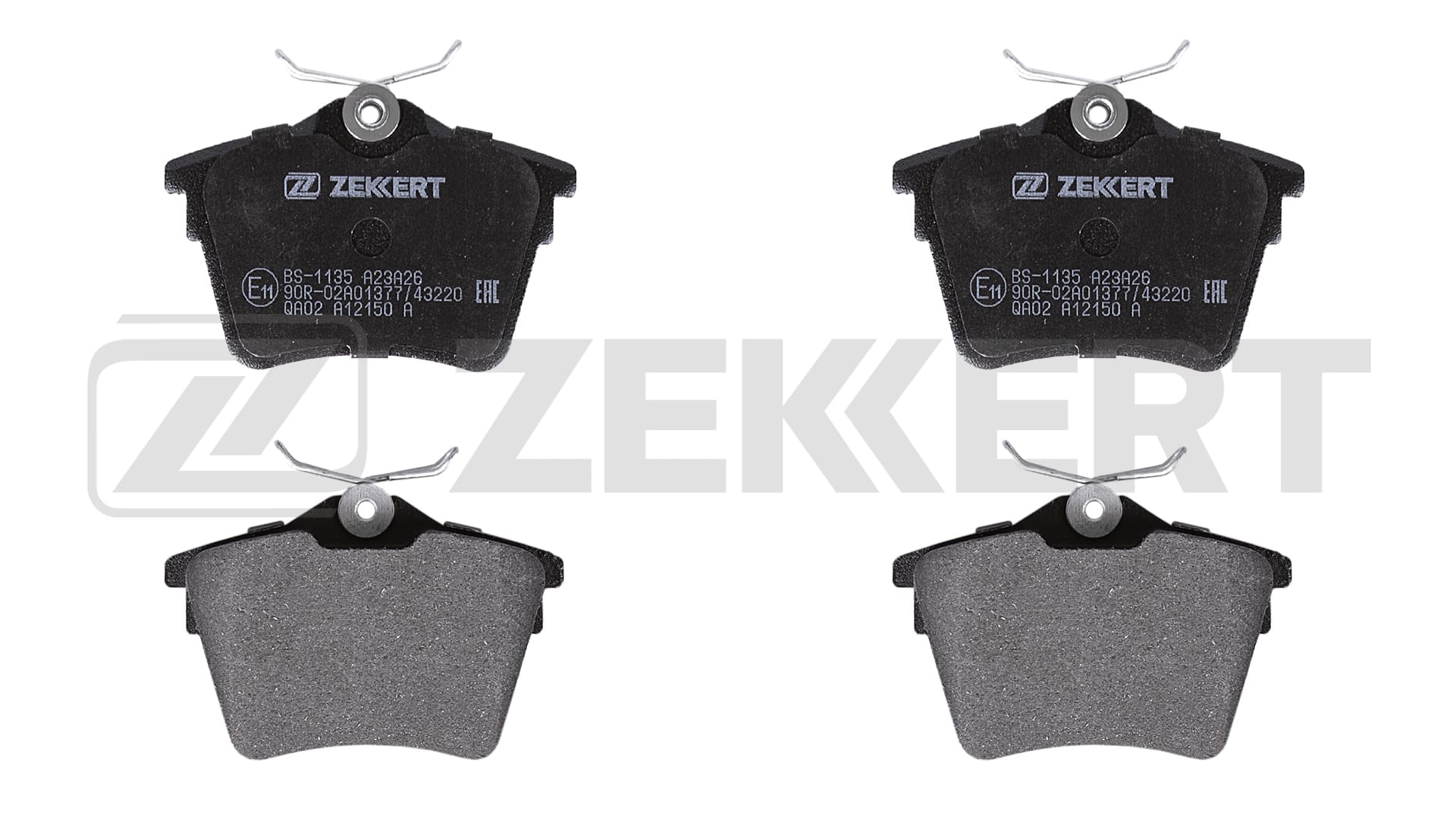 Комплект тормозных колодок дисковый тормоз ZEKKERT BS1135
