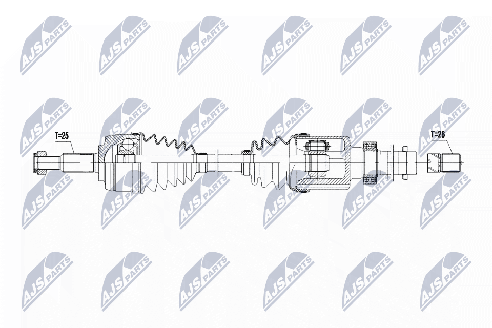 Приводной вал NTY NPW-RE-187