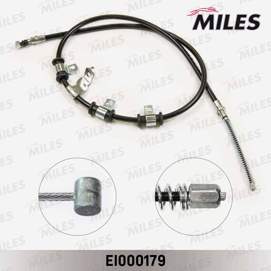 Тросик cтояночный тормоз MILES EI000179