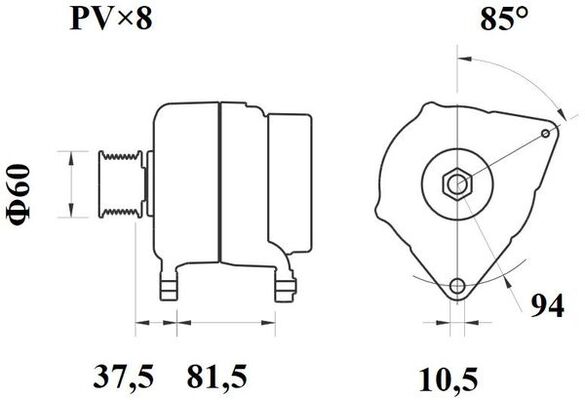 Генератор MAHLE/KNECHT MG 811