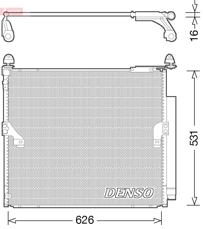 Радиатор кондиционера корея DENSO DCN50038