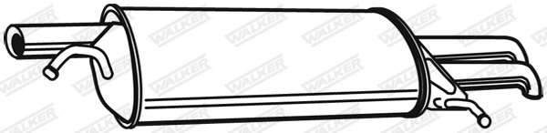 Глушитель выпускной системы WALKER PRODUCTS 22070