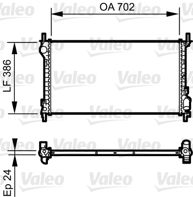 Радиатор охлаждения двигателя VALEO 735167