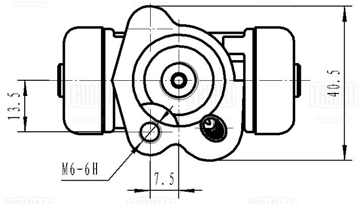 Колесный тормозной цилиндр TRIALLI CF194101