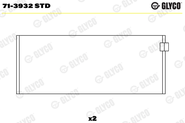 Шатунный подшипник GLYCO 71-3932 STD