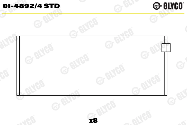 Шатунный подшипник GLYCO 01-4892/4 STD