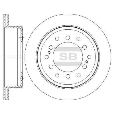 Тормозной диск задний HI-Q SD4027