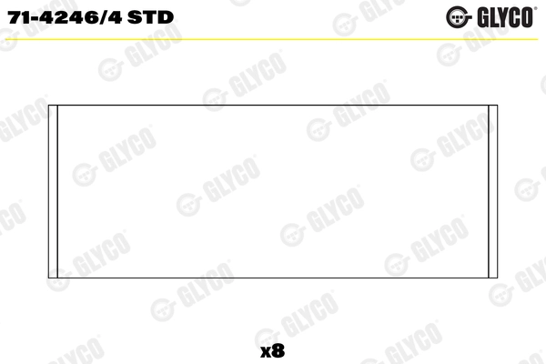 Шатунный подшипник GLYCO 71-4246/4 STD