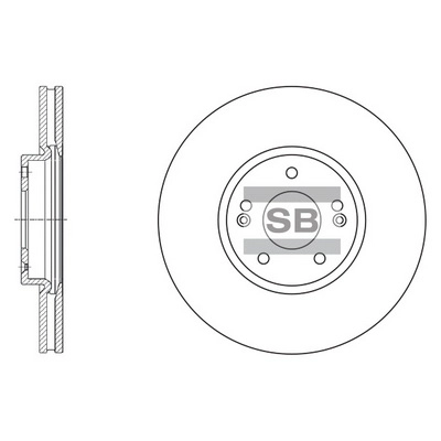 Тормозной диск HI-Q SD1053