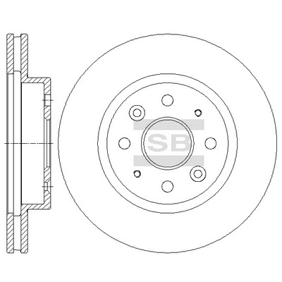 Тормозной диск передний HI-Q SD2044