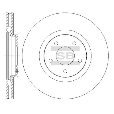 Тормозной диск передний HI-Q SD4239