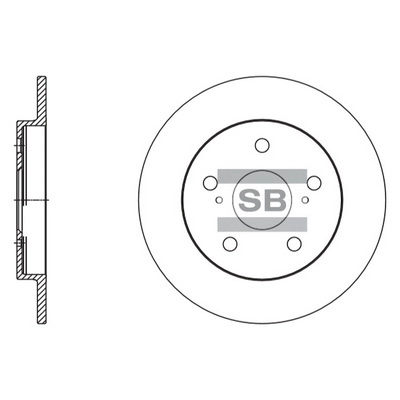 Тормозной диск задний HI-Q SD4616
