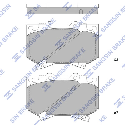 Тормозные колодки дисковые HI-Q SP1422
