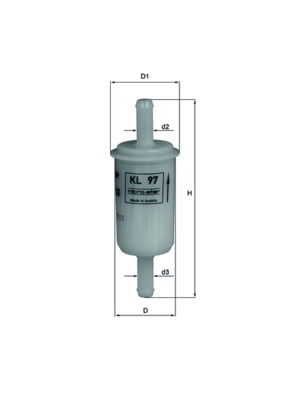 Топливный фильтр MAHLE/KNECHT KL 97 OF