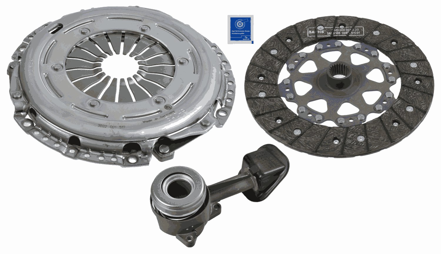 Комплект сцепления xtend kit plus csc SACHS 3000990338