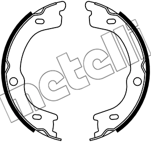 Комплект тормозных колодок стояночная тормозной системы METELLI 53-0740