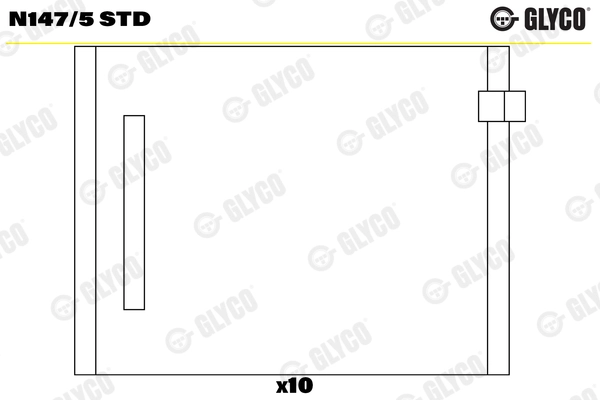 Вкладыши двигателя GLYCO N147/5 STD