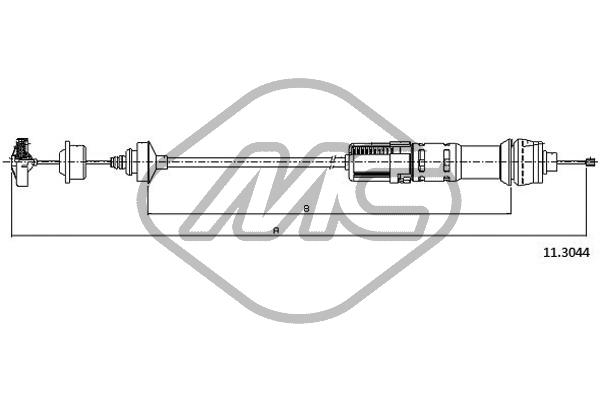 Трос сцепления METALCAUCHO 82719