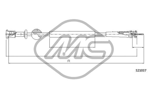 Трос спидометра METALCAUCHO 82760