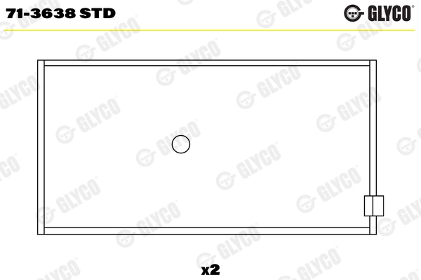 Вкладыши двигателя GLYCO 71-3638 STD