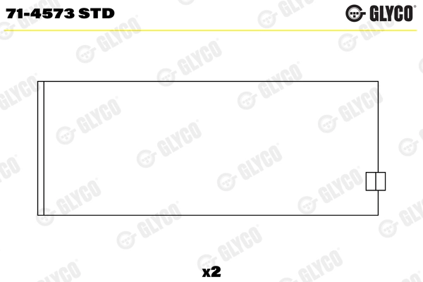 Вкладыши двигателя GLYCO 71-4573 STD